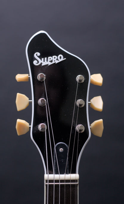 Supro Americana Series Martinique Deluxe 1593 Vibrato - Ermine White