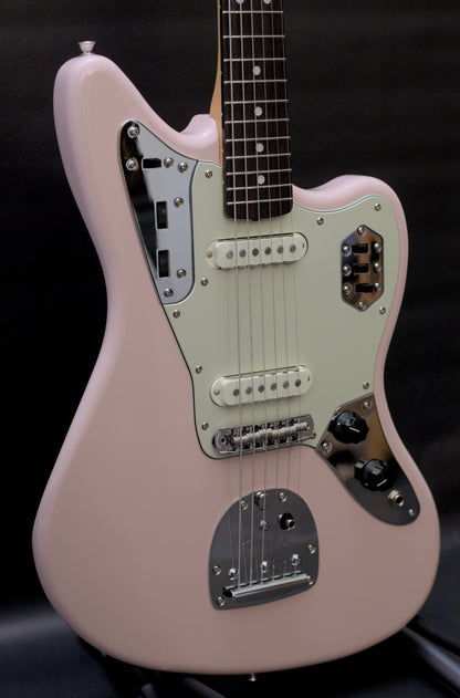 Fender Japan Limited Edition Traditional 60's Jaguar Shell Pink w/ Matching Headstock - 7lbs 4oz