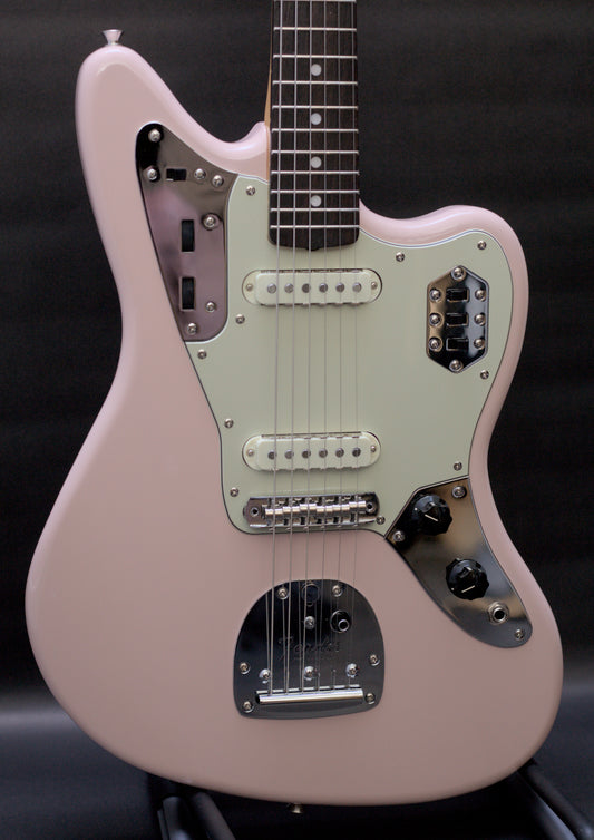 Fender Japan Limited Edition Traditional 60's Jaguar Shell Pink w/ Matching Headstock - 7lbs 4oz