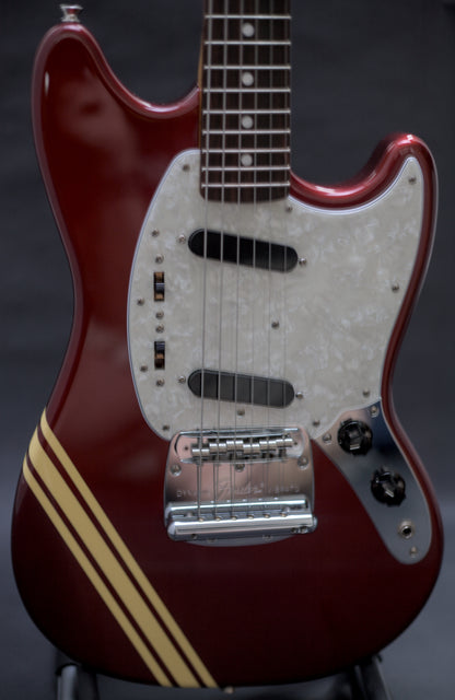 Fender MG-73 Competition Mustang w/ matching headstock, MIJ, 2015, Candy Apple Red