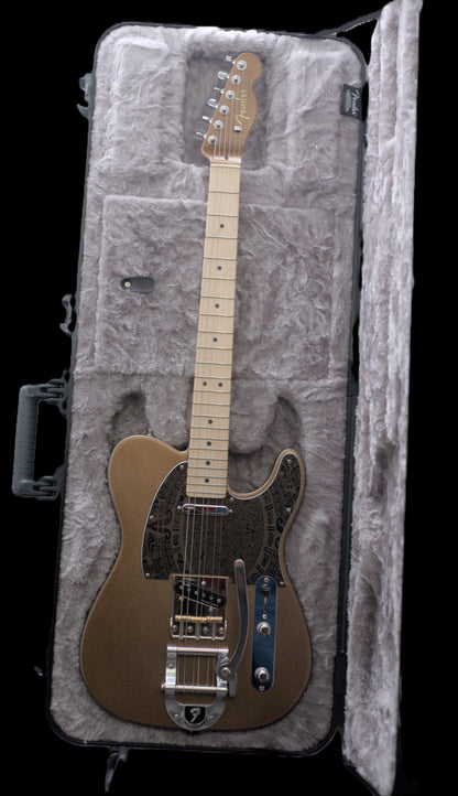 Fender American Professional II Telecaster 2023 with significant upgrades - Custom Gold Flake - "The Montezuma Telecaster"