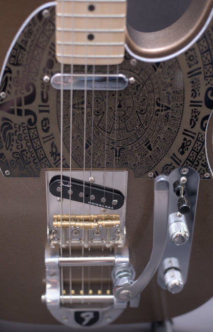 Fender American Professional II Telecaster 2023 with significant upgrades - Custom Gold Flake - "The Montezuma Telecaster"