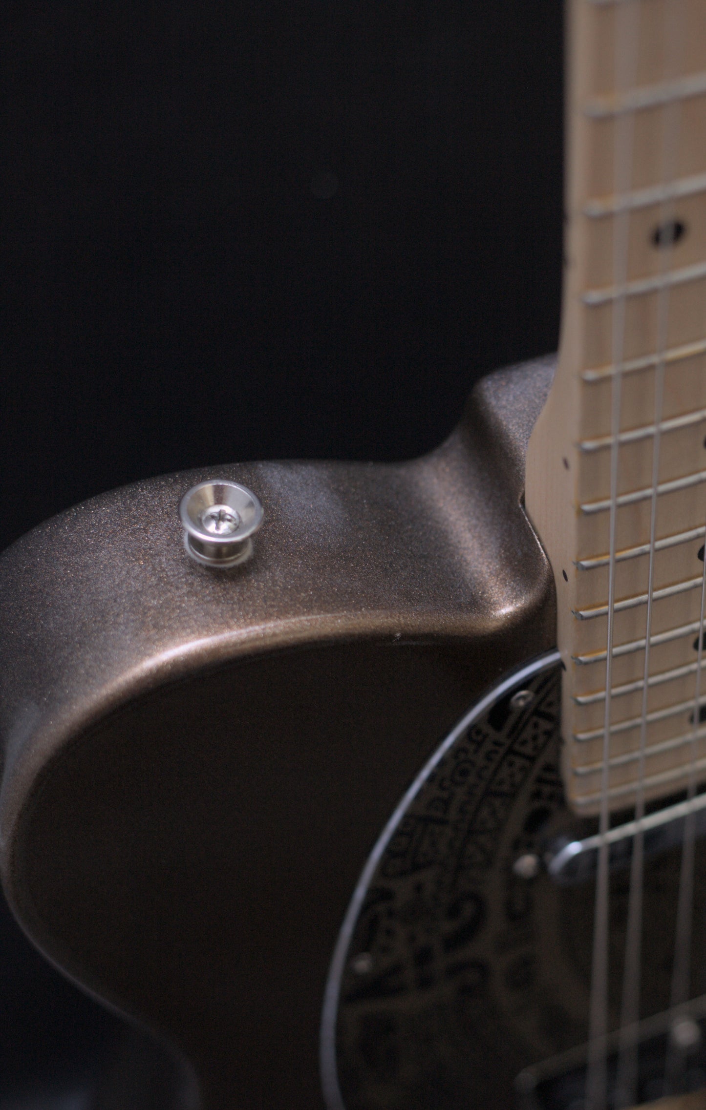 Fender American Professional II Telecaster 2023 with significant upgrades - Custom Gold Flake - "The Montezuma Telecaster"