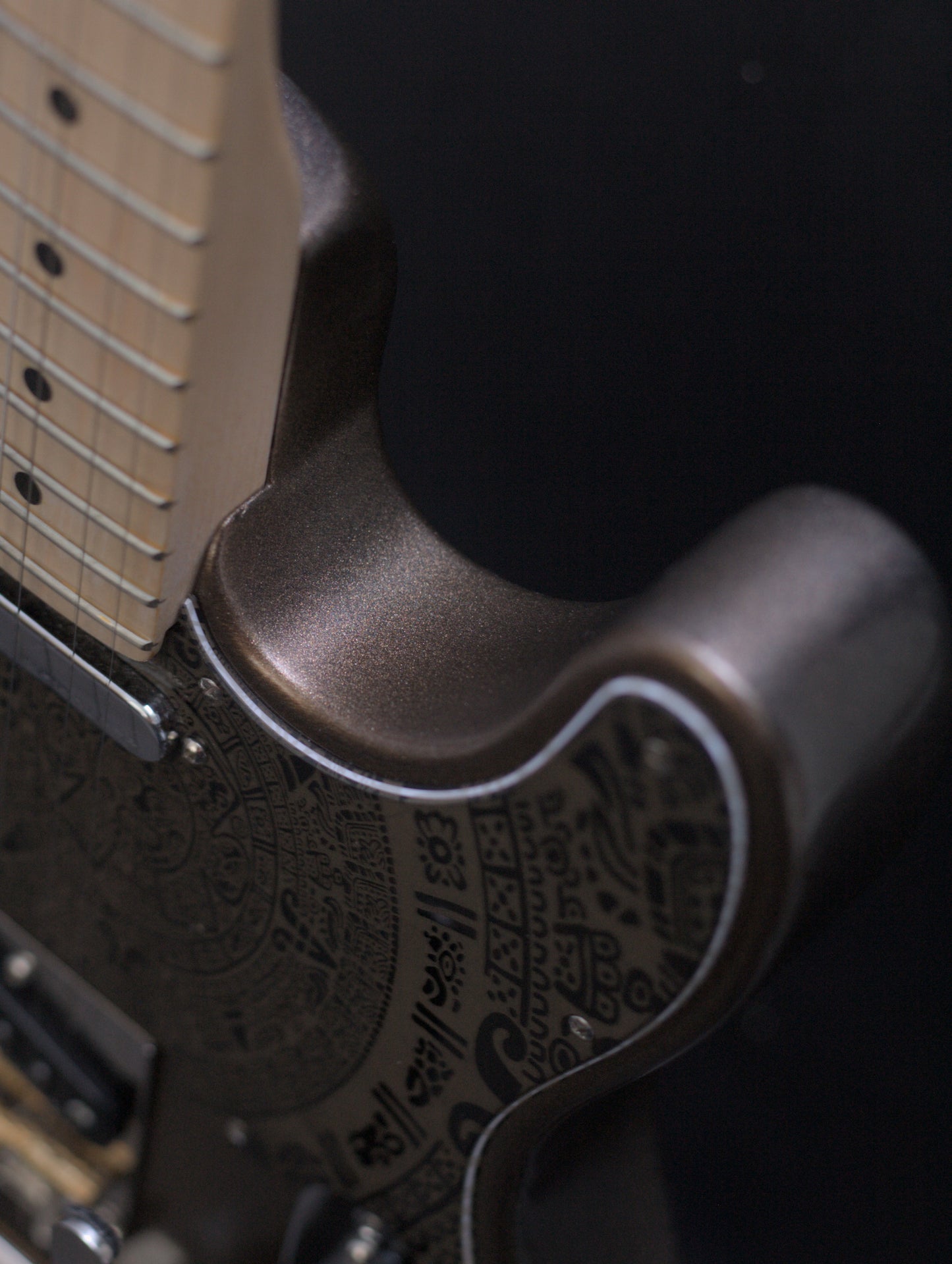 Fender American Professional II Telecaster 2023 with significant upgrades - Custom Gold Flake - "The Montezuma Telecaster"