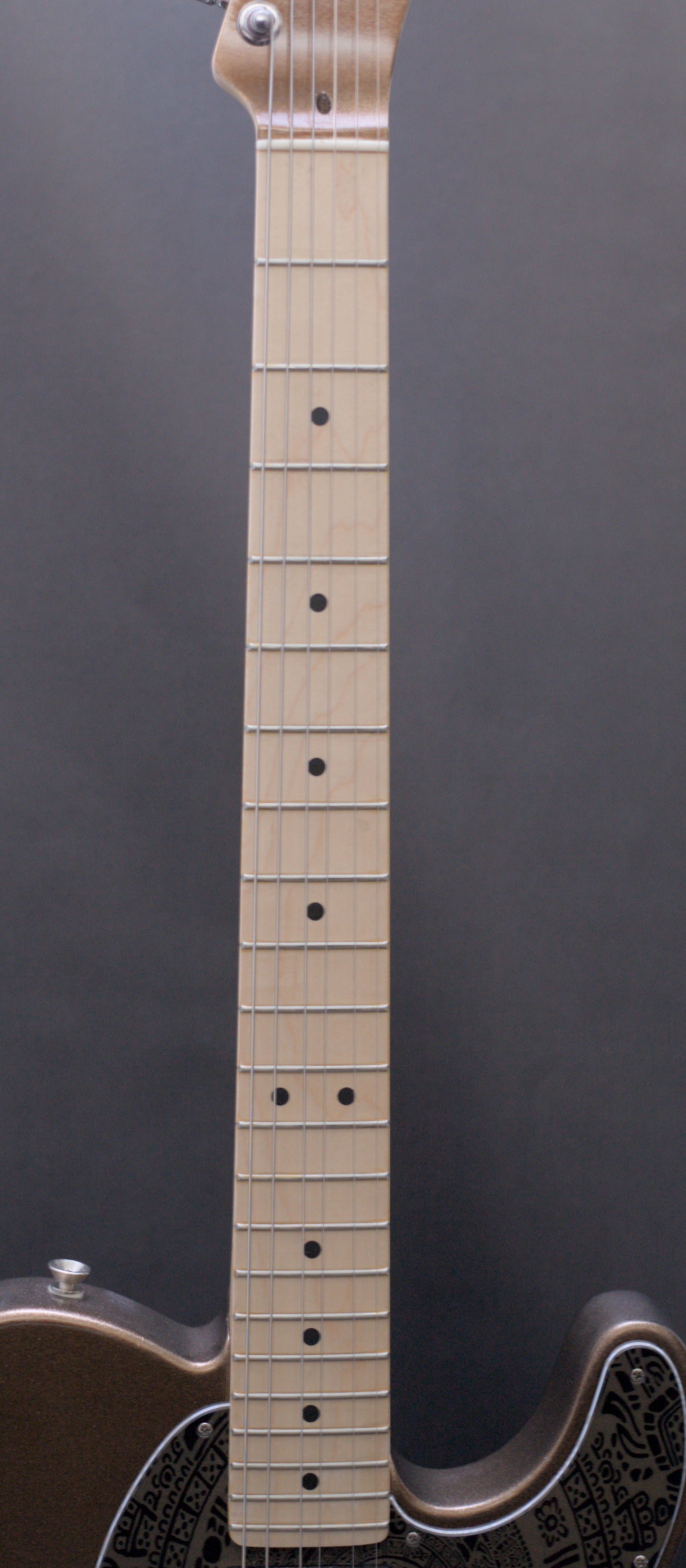 Fender American Professional II Telecaster 2023 with significant upgrades - Custom Gold Flake - "The Montezuma Telecaster"