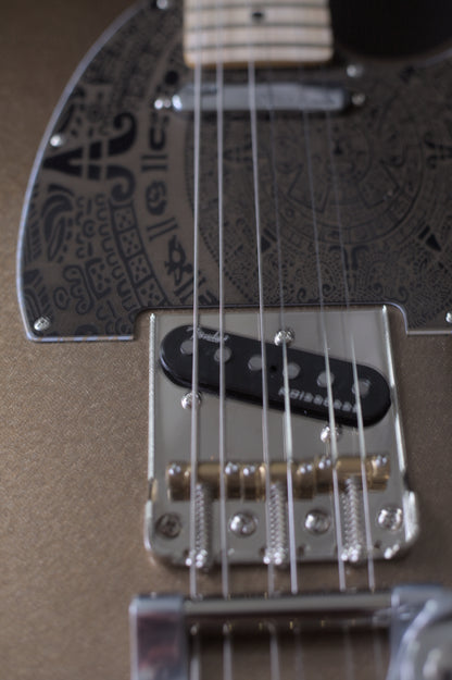 Fender American Professional II Telecaster 2023 with significant upgrades - Custom Gold Flake - "The Montezuma Telecaster"