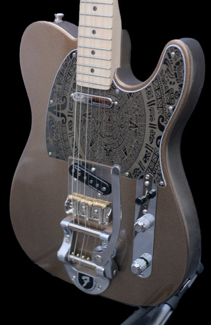 Fender American Professional II Telecaster 2023 with significant upgrades - Custom Gold Flake - "The Montezuma Telecaster"