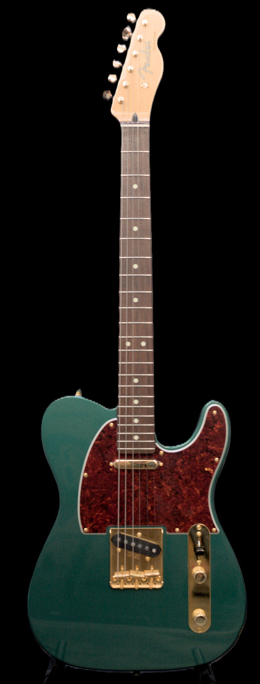Fender MIJ FSR Collection Hybrid II Telecaster Japan 2024 - Sherwood Green Metallic Gold