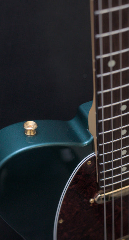 Fender MIJ FSR Collection Hybrid II Telecaster Japan 2024 - Sherwood Green Metallic Gold