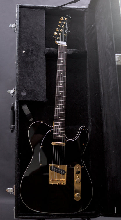 Fender Japan TL-62 Telecaster Custom Reissue MIJ, 2018, Black and Gold w/matching headstock