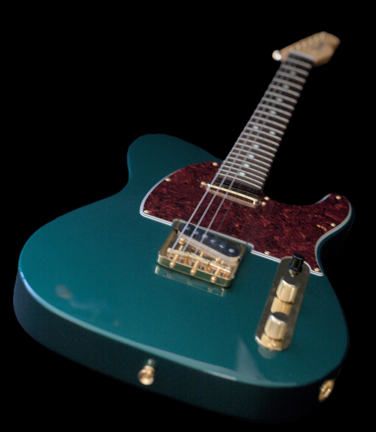 Fender MIJ FSR Collection Hybrid II Telecaster Japan 2024 - Sherwood Green Metallic Gold