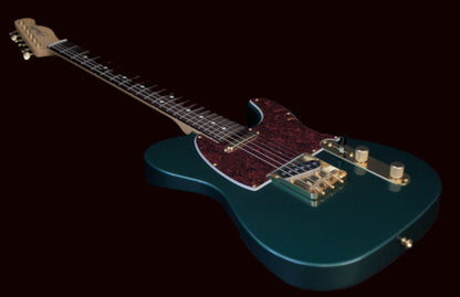 Fender MIJ FSR Collection Hybrid II Telecaster Japan 2024 - Sherwood Green Metallic Gold